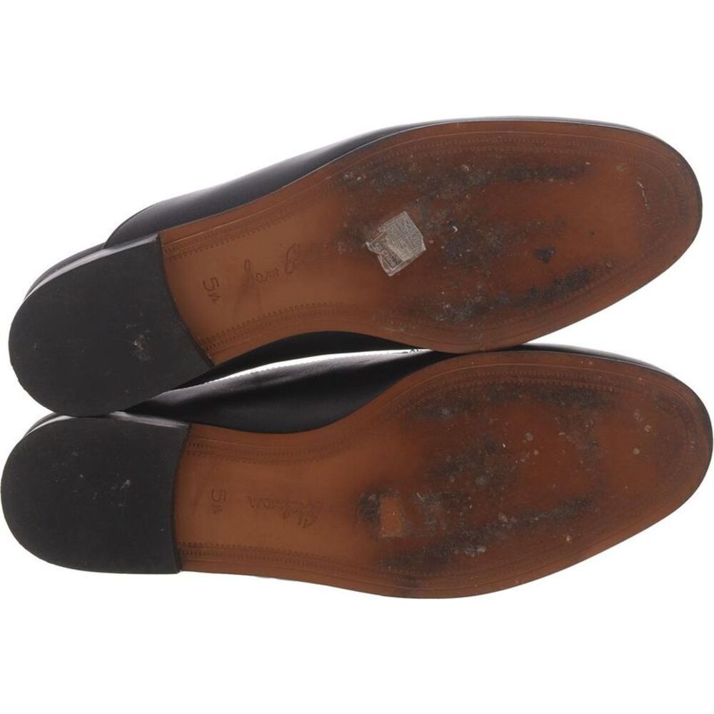 Sam Edelman Womens Linnie Black Leather Slip On Flats Mules Shoes Used - Picture 5 of 6